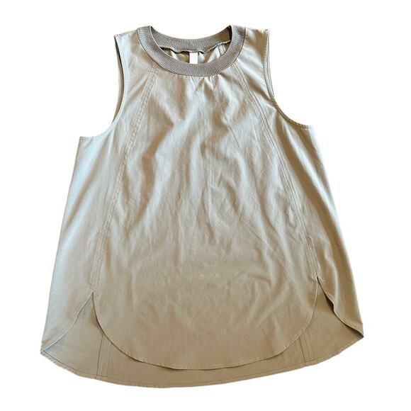 Athleta soft green light tank scalloped hem size small - Picture 1 of 5